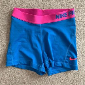 Nike Pro Spandex (Pink & Blue)